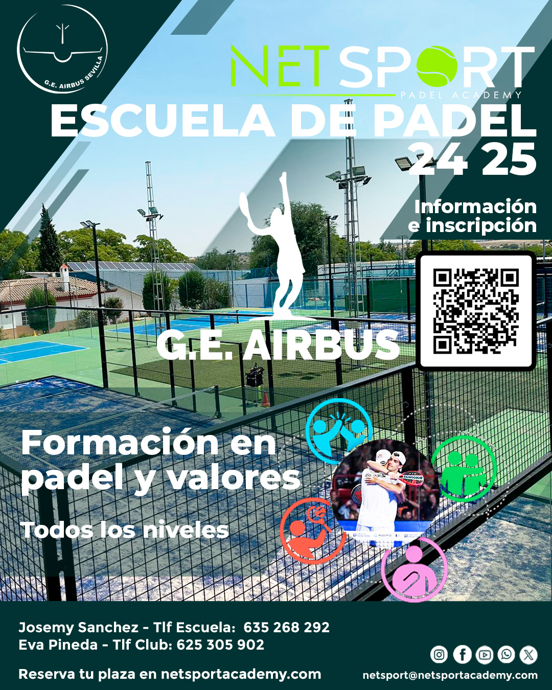 Escuela de padel G.E AIRBUS 24-25
